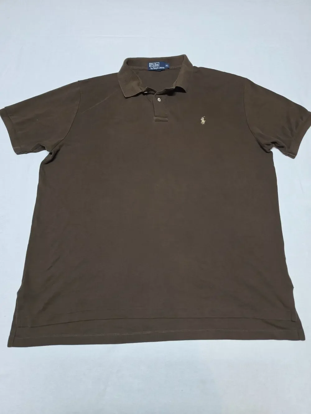 polo ralph lauren polo shirt Brown Mens Size Xl Short Sleeve